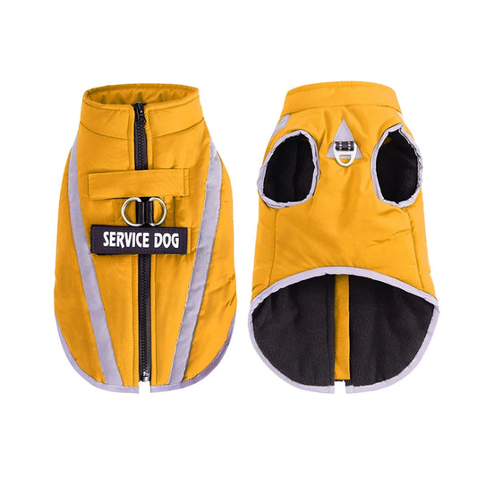 Personalized Waterproof Winter Dog Jacket – Warm Fleece Coat for All Sizes