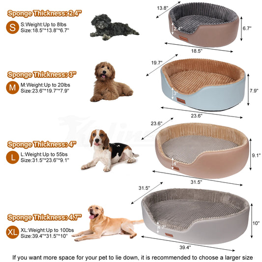 Kylinsure Pet Sofa Bed – Orthopedic Waterproof Comfort with Ice Pad