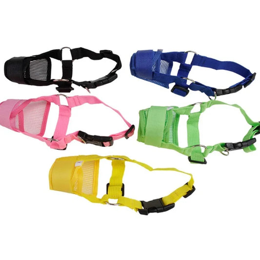 Adjustable Mesh Dog Muzzle – Anti-Bark & Anti-Chew for Small Dogs