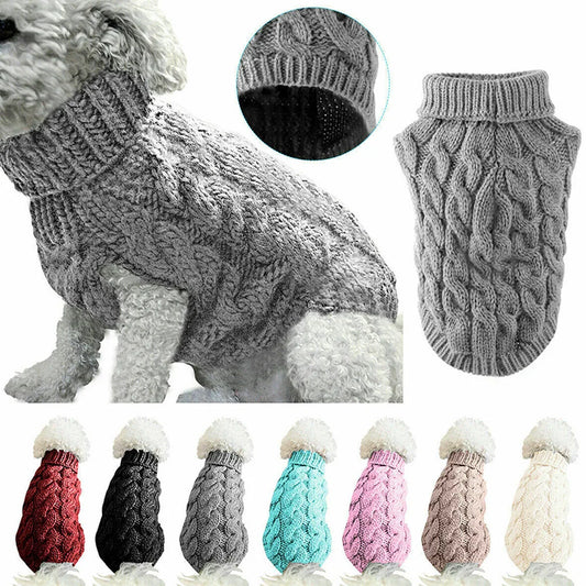 Small Pet Dog Sweater – Knitted Autumn Winter Comfort Wear