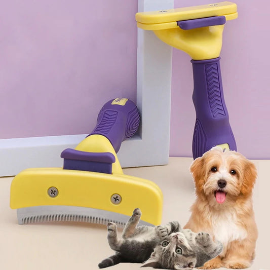 Dog Grooming Brush – Anti-Lice & De-shedding Comb for Cats and Dogs